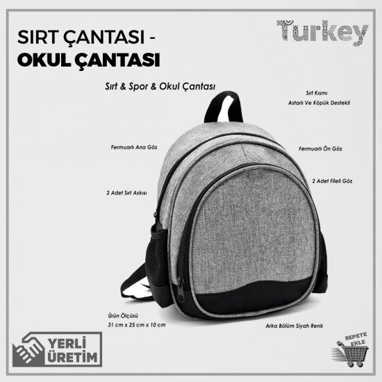 Sırt Çantası - Okul Çantası - Bayan Çanta